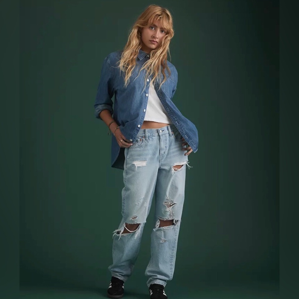 AE77 Premium Slouch Jeans